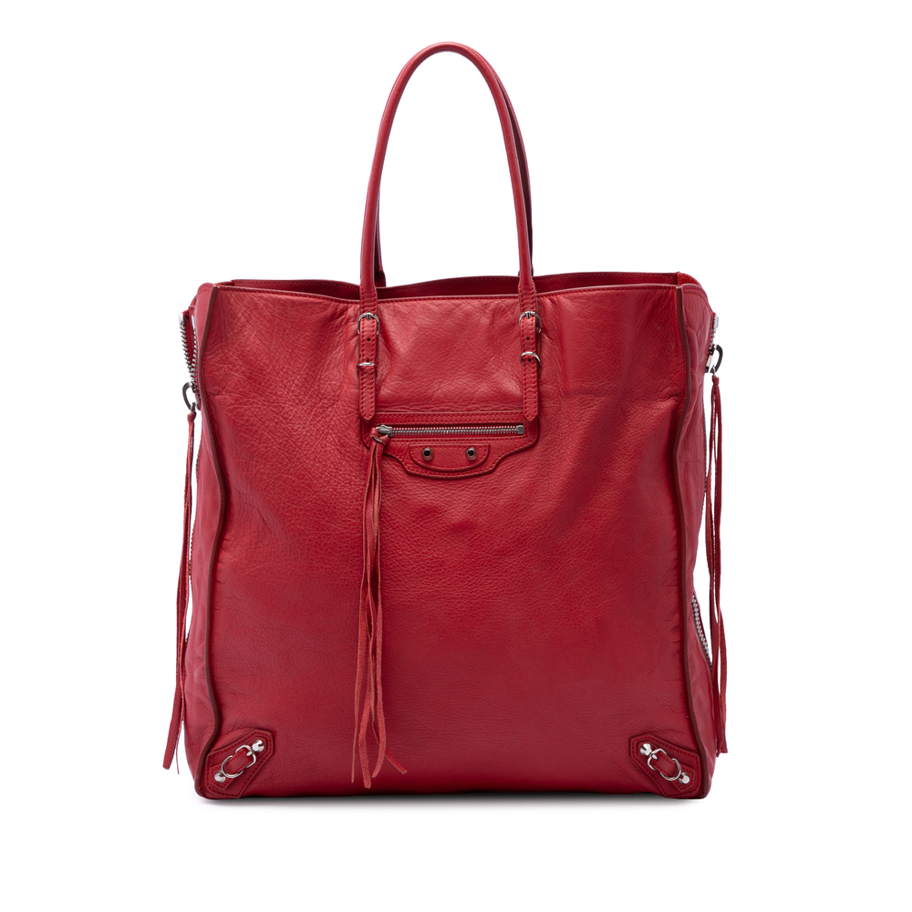 Pre-Loved Balenciaga Leather Papier A5 Zip Around Tote